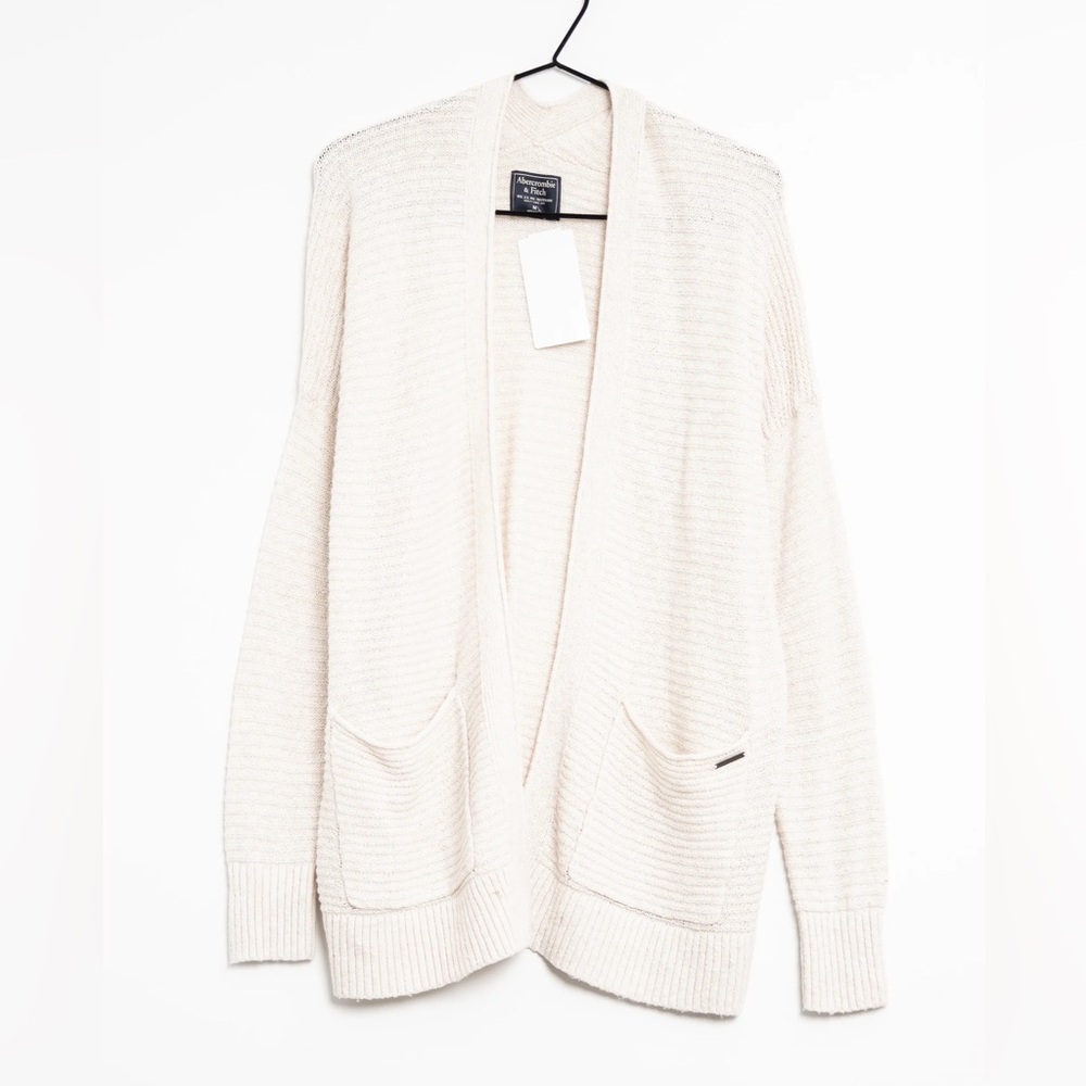 Women's Abercrombie & Fitch Beige Cardigan Sweater